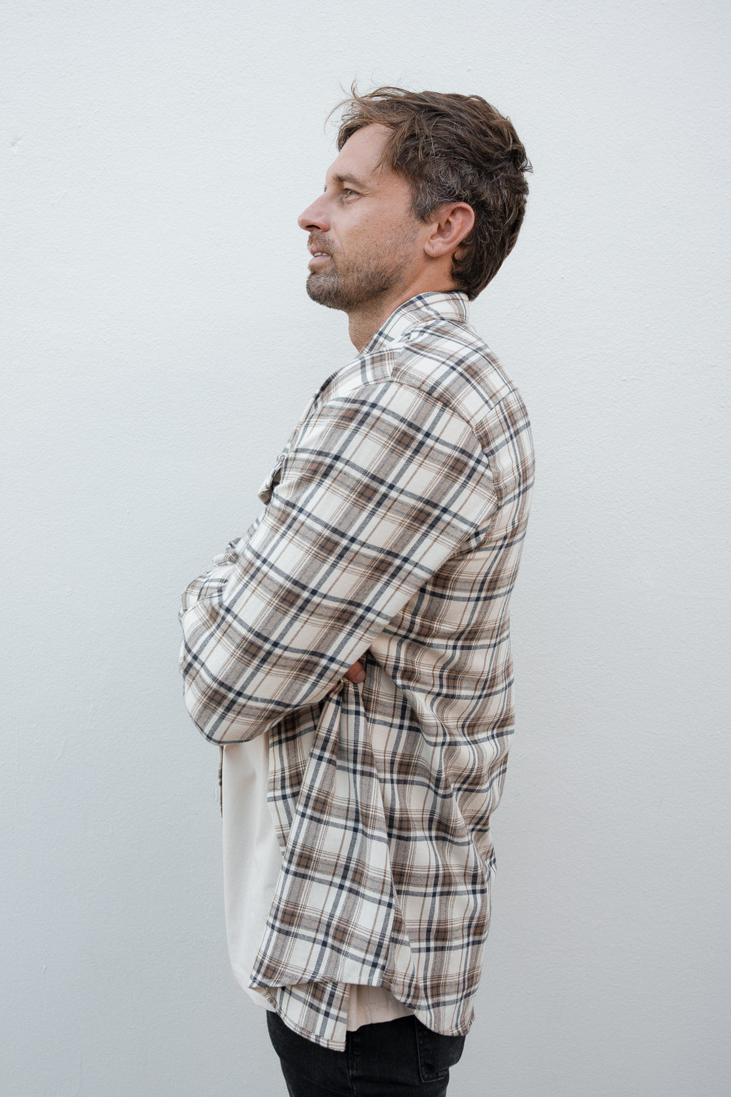 LVN EARTH FLANNEL SHIRT - UNISEX (S, M, L ONLY)