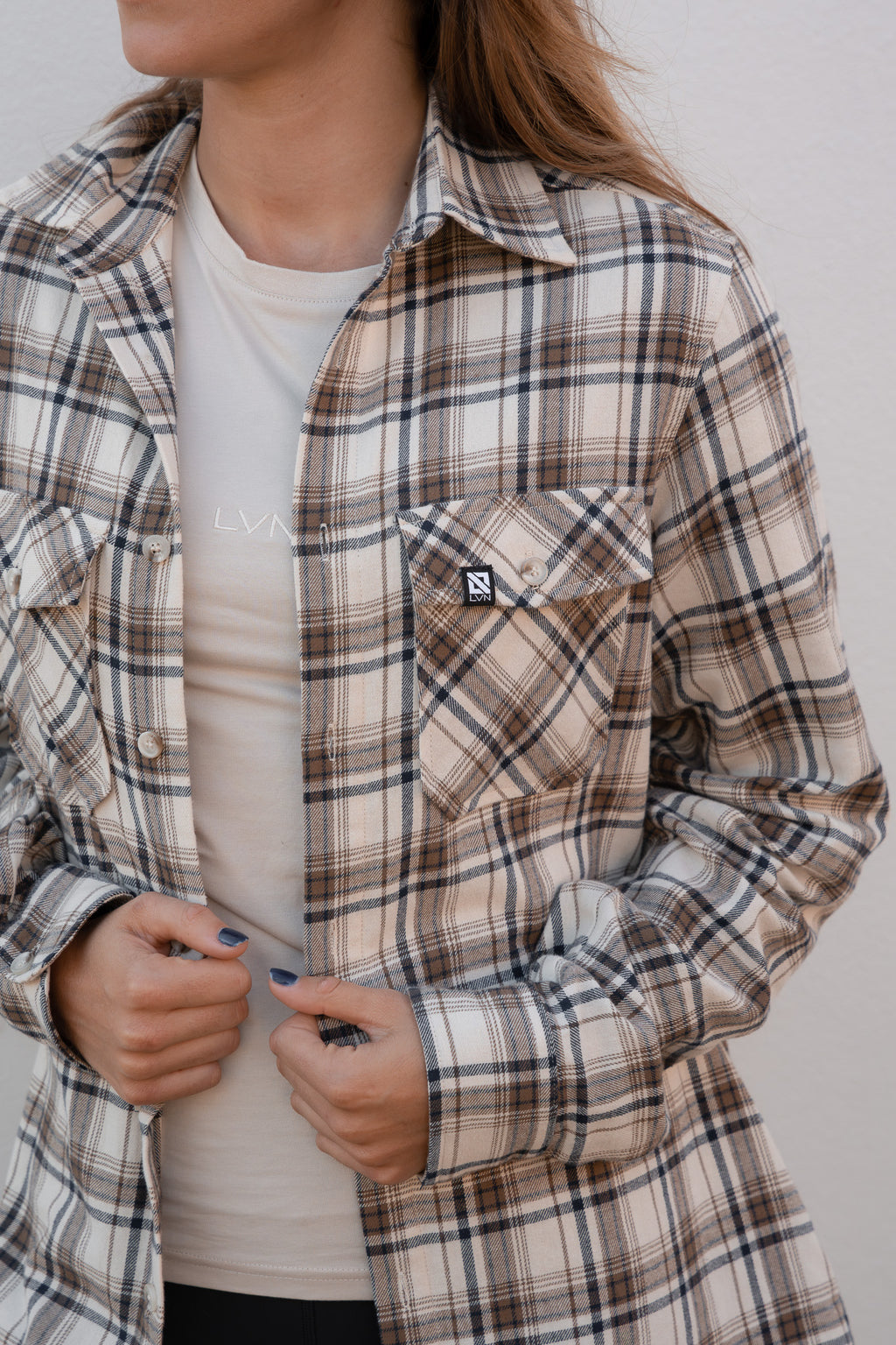 LVN EARTH FLANNEL SHIRT - UNISEX (S, M, L ONLY)