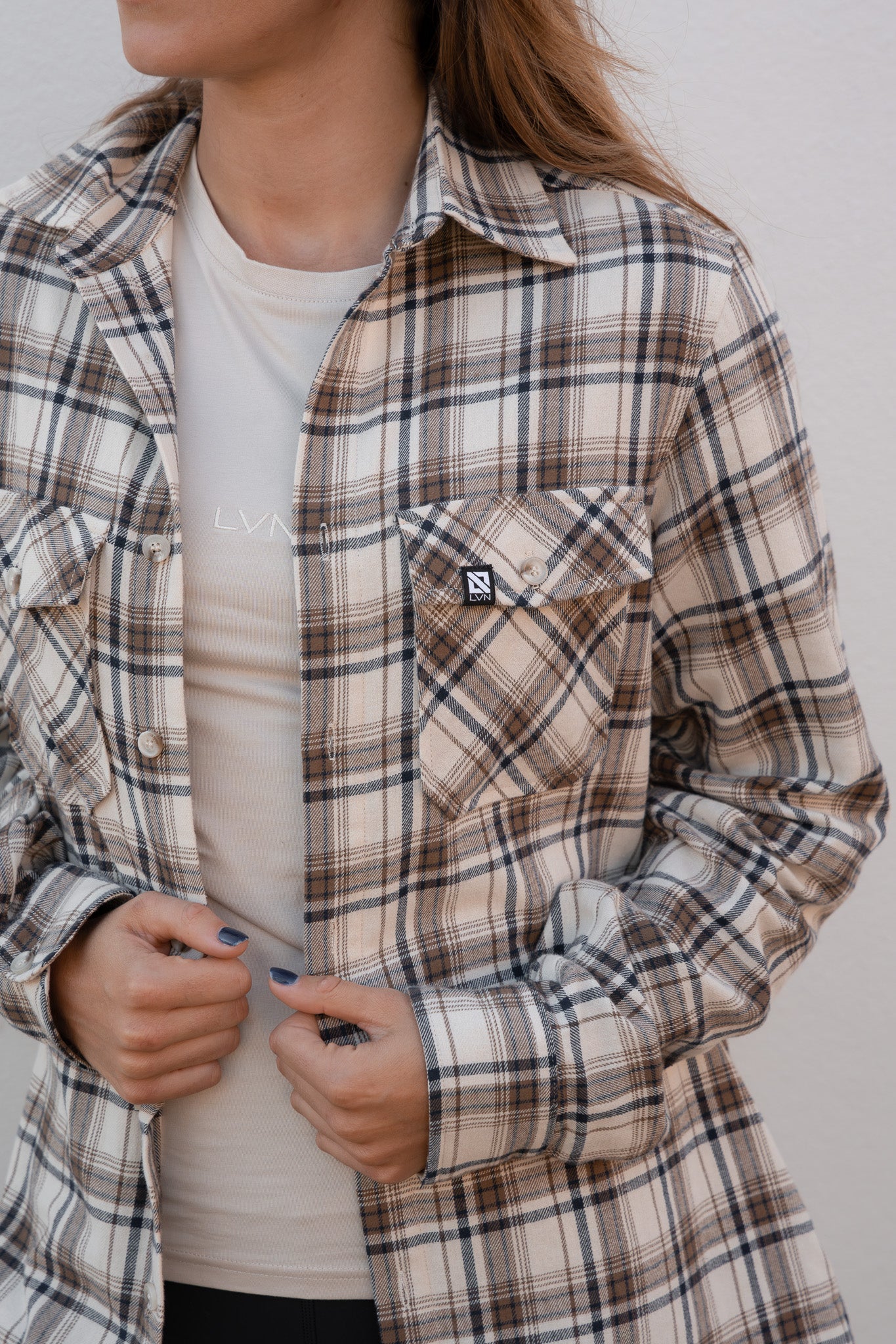 LVN EARTH FLANNEL SHIRT - UNISEX (S, M, L ONLY)