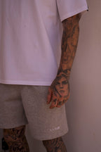 SIMPLY LVN TRACK SHORTS - GREY MARLE