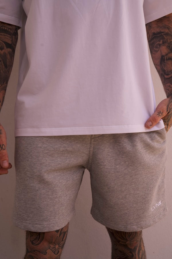 SIMPLY LVN TRACK SHORTS - GREY MARLE