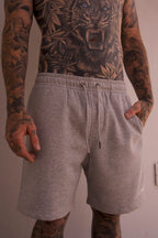 SIMPLY LVN TRACK SHORTS - GREY MARLE