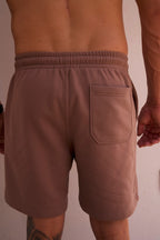 SIMPLY LVN TRACK SHORTS - BROWN