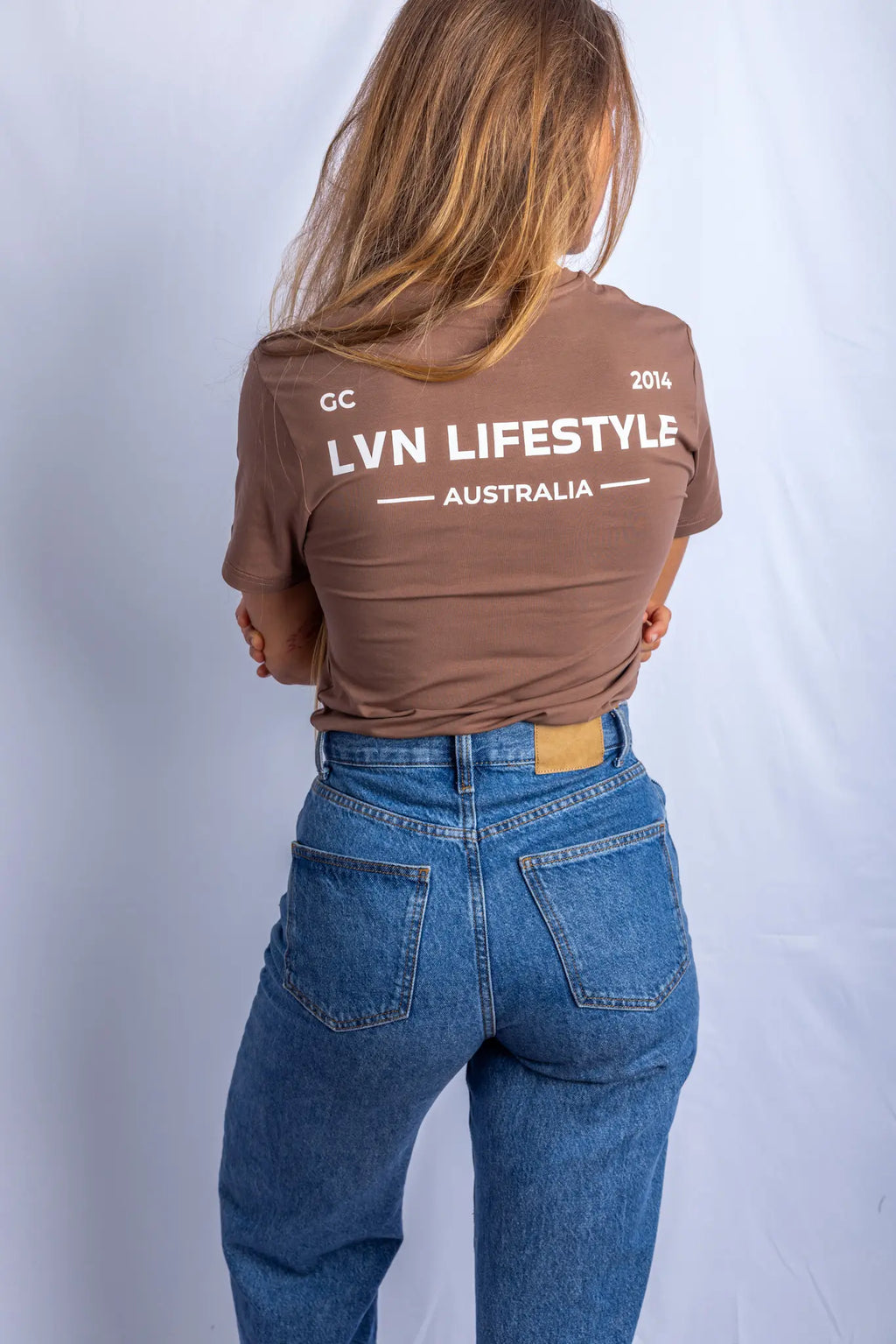 BROWN TOWN TEE - M ONLY
