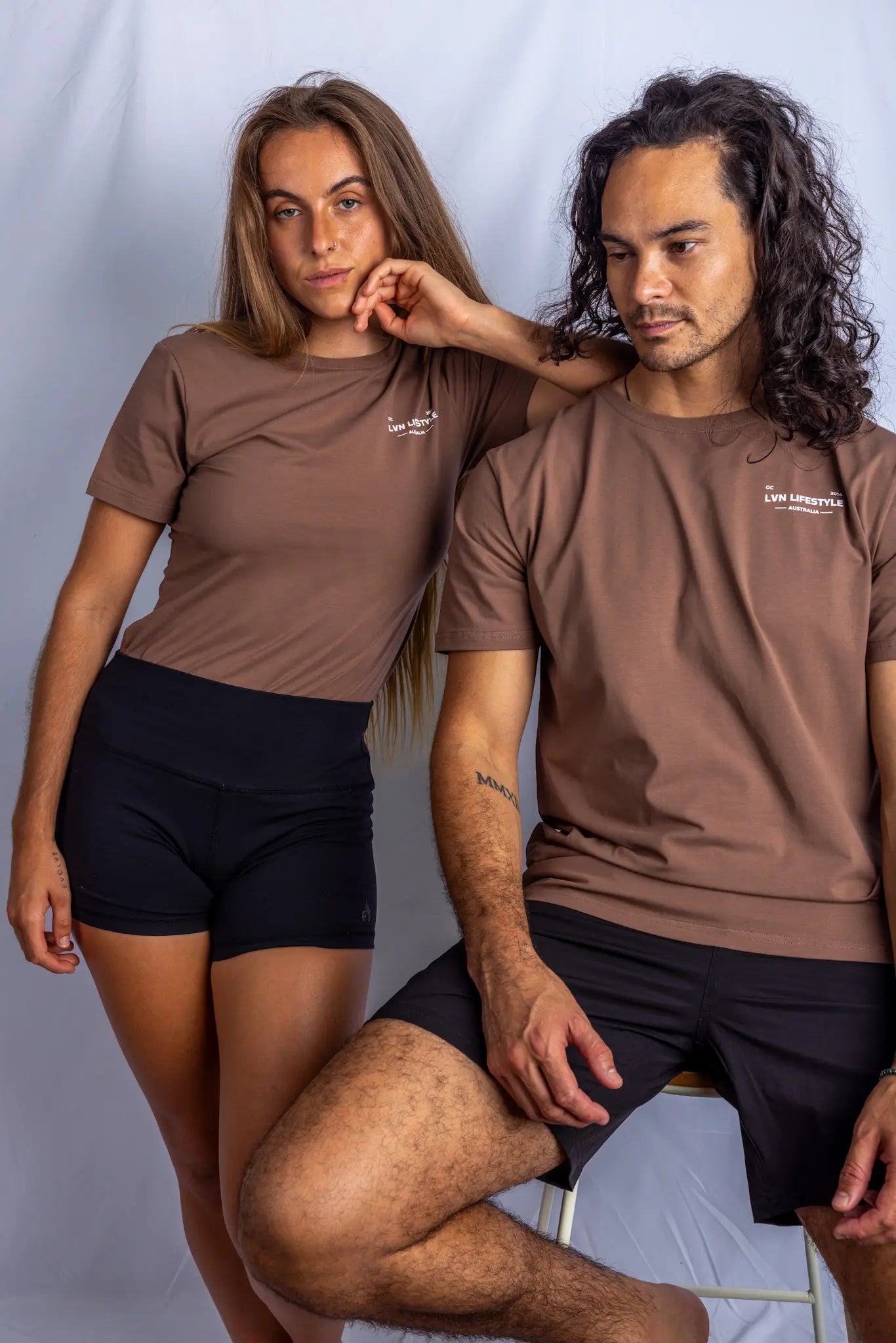 BROWN TOWN TEE - M ONLY