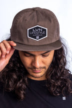 5 PANEL BROWN HAT