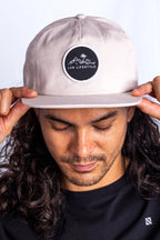 5 PANEL BEIGE HAT