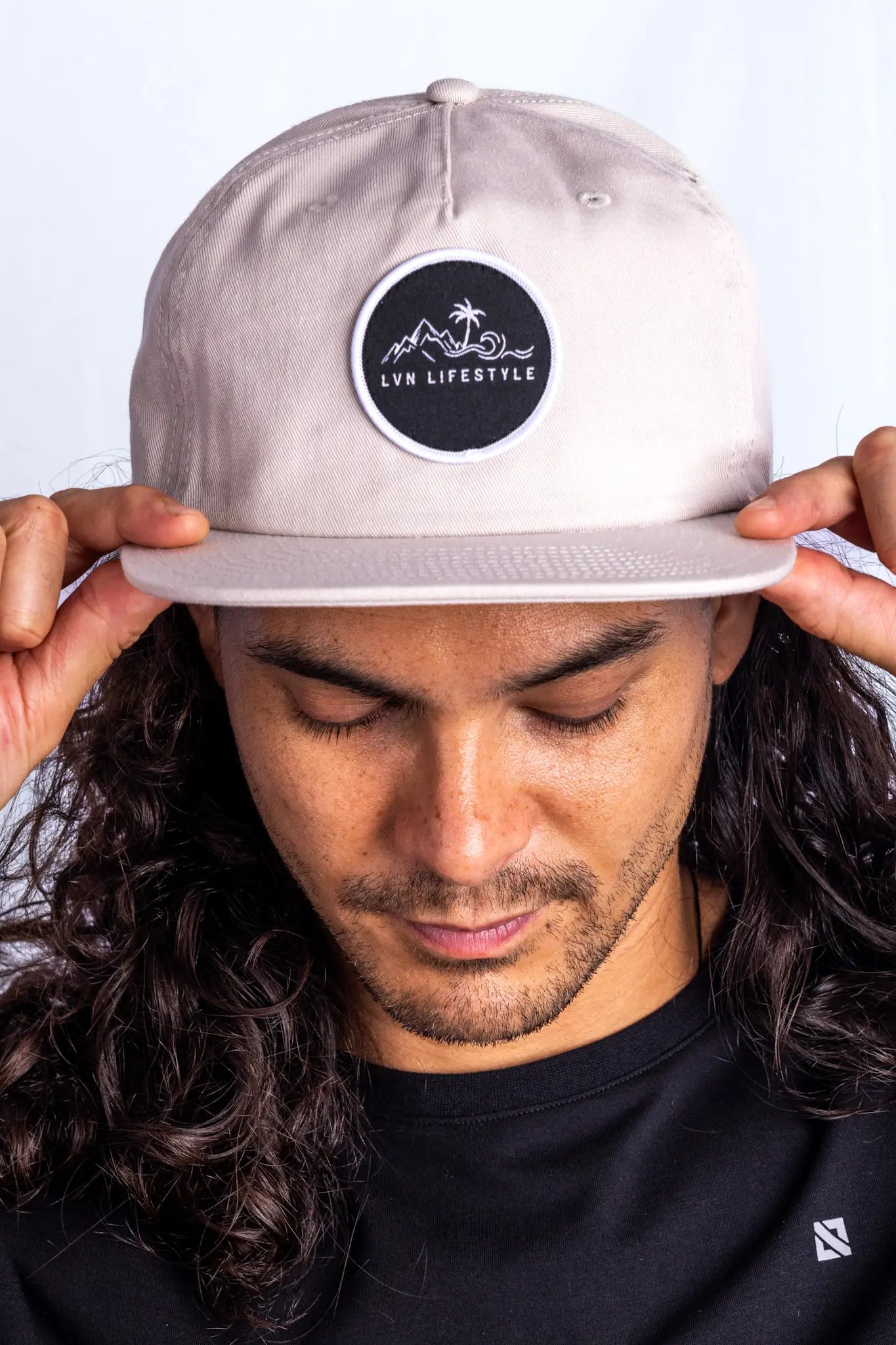 5 PANEL BEIGE HAT