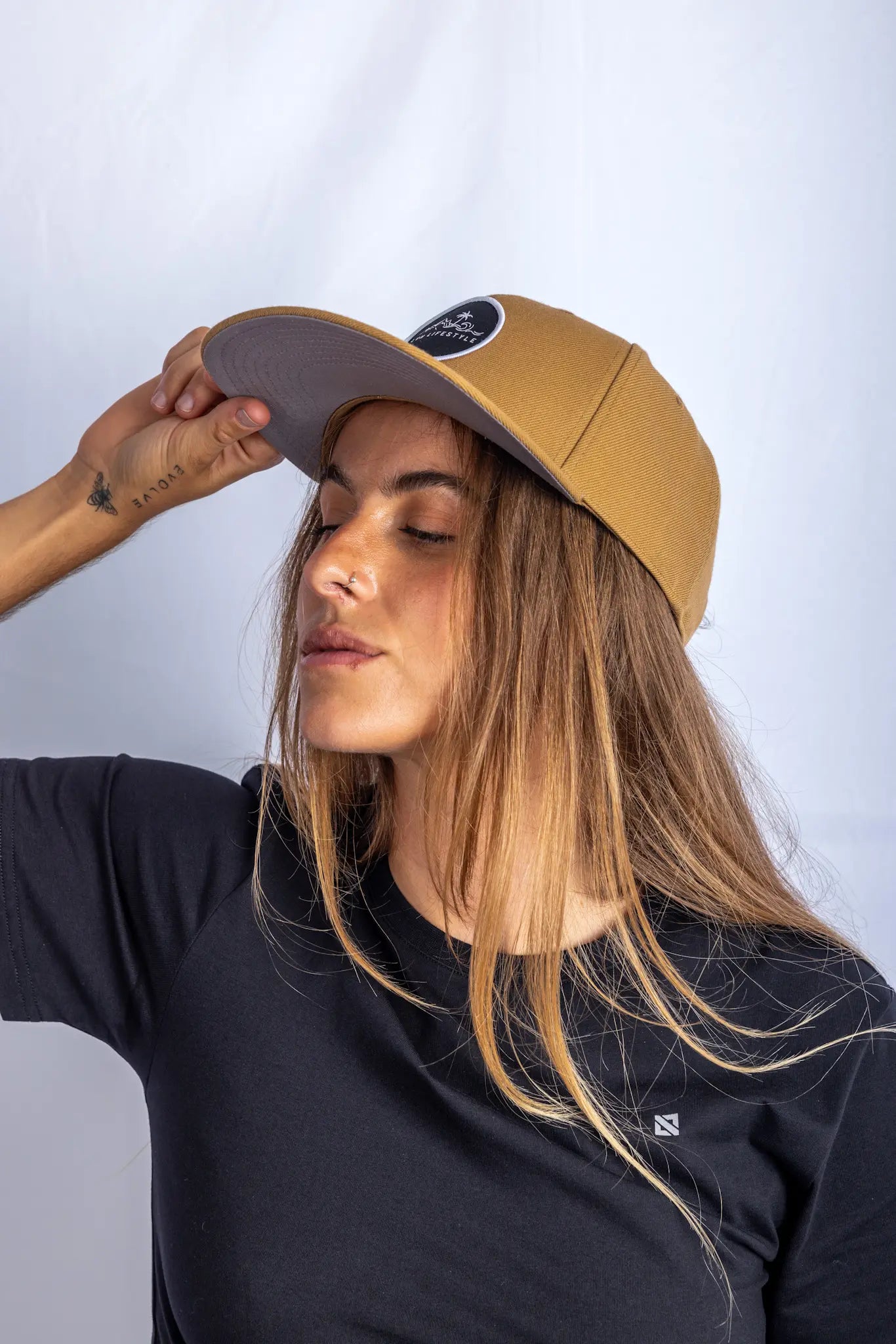 LVN CAMEL SNAP BACK HAT