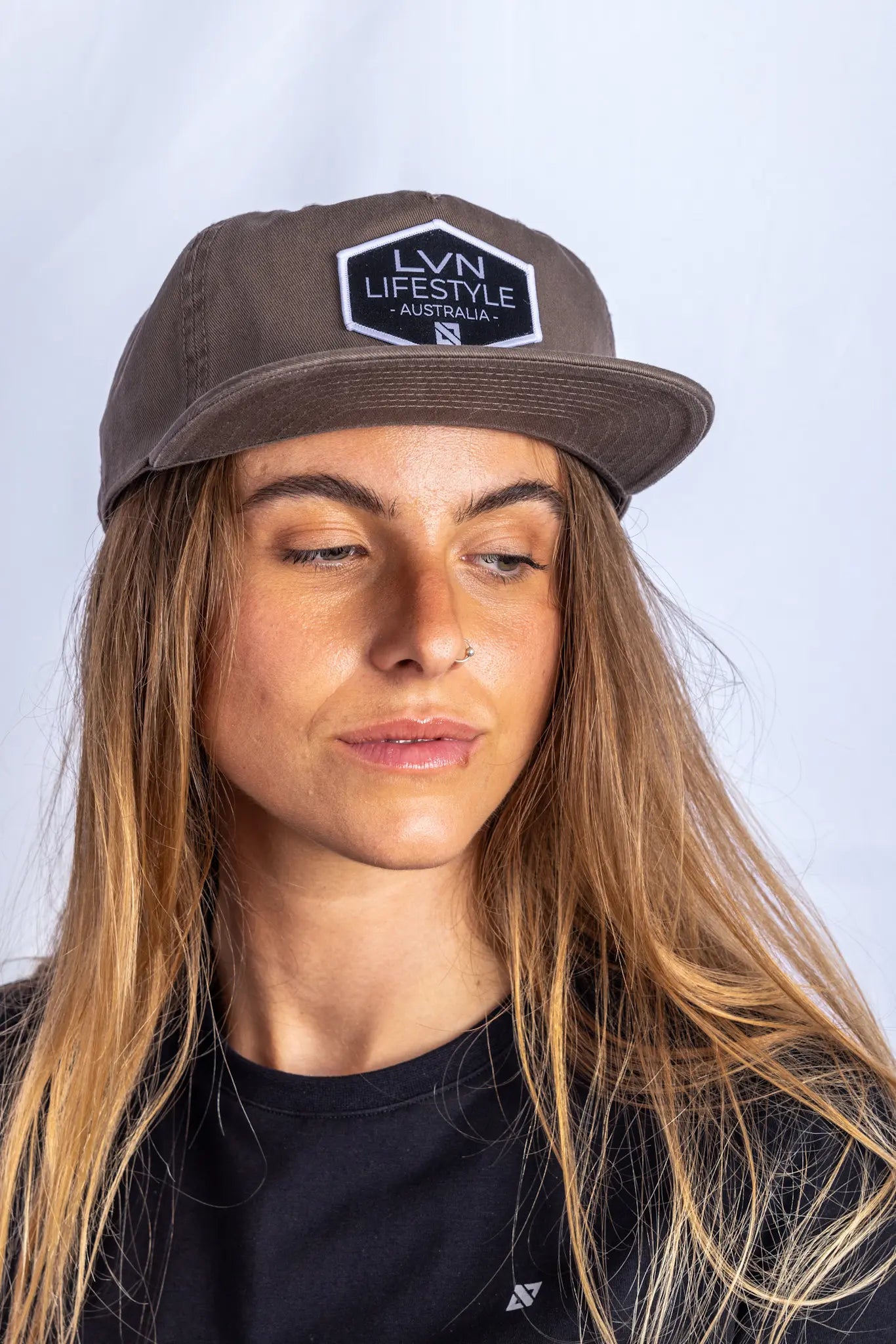 5 PANEL BROWN HAT