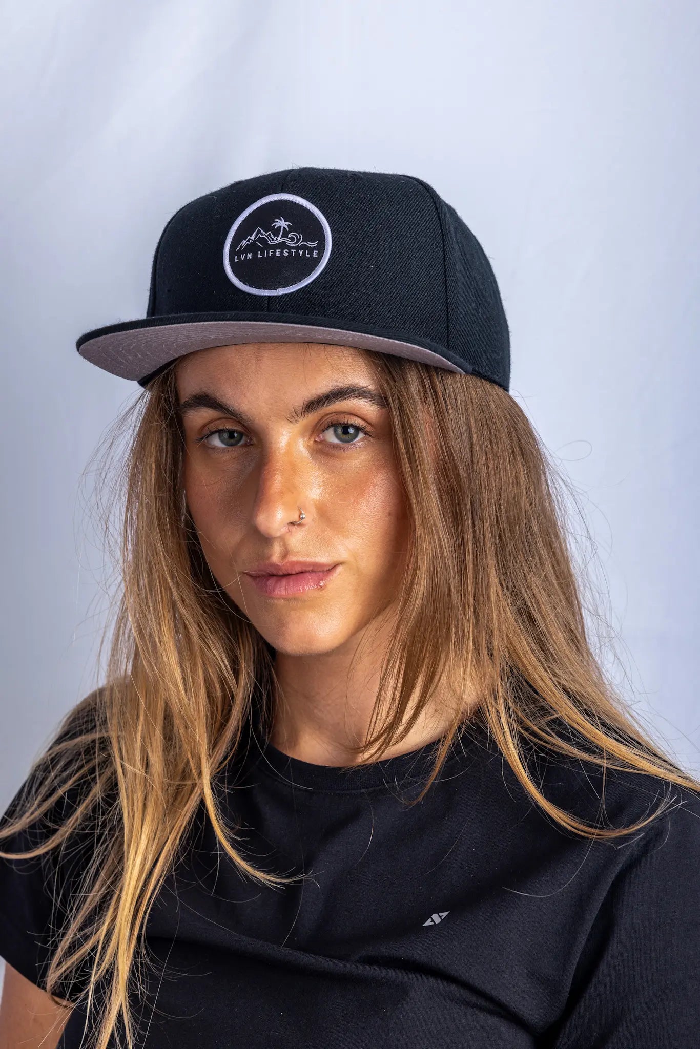 LVN BLACK SNAP BACK HAT