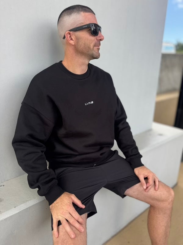 LVN CREWNECK BLACK - UNISEX (XS, S & L ONLY)