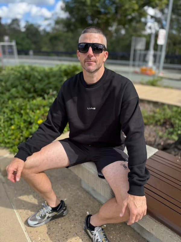 LVN CREWNECK BLACK - UNISEX (XS, S & L ONLY)