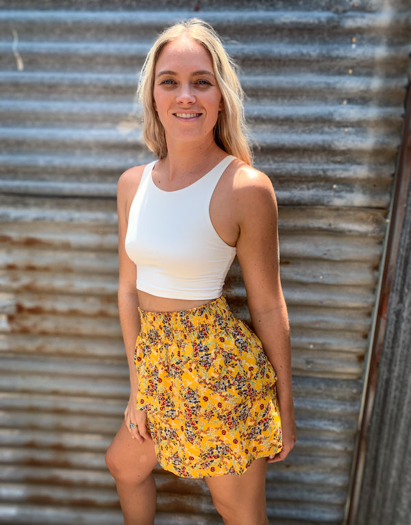 PEEK A BOO WHITE LVN CROP